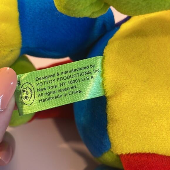 Yottoy Velveteen Monkey Soft Toy Colour Block Toy Excellent Used Condition 10” - Picture 7 of 8